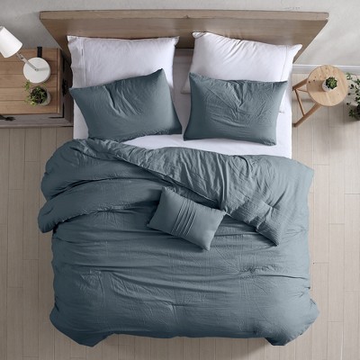 King Denim Down Alternative Microfiber Comforter Set