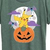 Women's - Pokémon - Pikachu Pumpkin With Moon Short Sleeve Graphic T-Shirt - 2 of 4