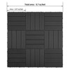 Aukfa 9-Pack WPC Interlocking Deck Tiles, 11.8"x11.8" Outdoor Indoor Waterproof Flooring, 700lb Load, Easy DIY for Patio, Balcony, Pool - 3 of 4