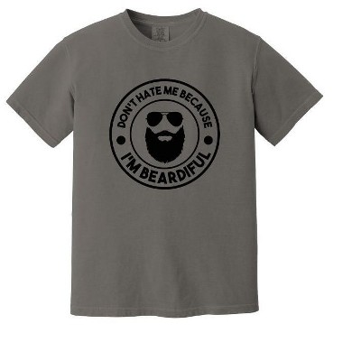 Simply Sage Market Men's Don't Hate Me Beardiful Short Sleeve Garment Dyed Tee