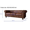 Racxily 3-seat Living Room Upholstered Sofa, Modern Couches Set Style Button Tufted, PU Chesterfield Sofas for Living Room Apartment - 2 of 4
