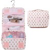 Narwey Small Hanging Travel Toiletry Bag for Women, Travel Bag for Toiletries, Makeup Bag Organizer Make Up Bags Cosmetic Bags for Girls (Cactus) - 4 of 4