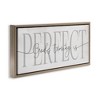 Stupell Industries God's Timing is Perfect Phrase Floating Frame Canvas Art, Brown, 31" x 14" - 2 of 4