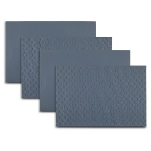 Dainty Home Stratham Reversible Premium Vegan Leather 12" x 18" Placemats Set of 4 - 1 of 2