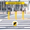 Safety Bollard2/4/6 Packs, 36/42/48 Inch Height Bollard Post, 4.5 Inches Diameter Steel Pipe, Yellow Safety Steel Bollard for Traffic-Sensitive Area - 4 of 4