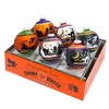 Shiny Brite 3.25 In 3.25 Halloween Flocked Rounds Ornament Signature Cats Witch Tree Ornament Sets - 3 of 3