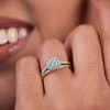 GILDED 3/8 CTTW Lab Grown Diamond Engagement Ring Set in 14KT Gold Plating Over Sterling Silver, Size 7 - 4 of 4