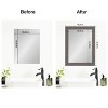 Amanti Art Mirror Makeover Bathroom Mirror Frame Border Kit - Fully Assembled Peel and Stick Frame - Mirror NOT Included - Rustic Plank Narrow Trim - 4 of 4