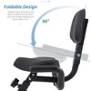 Folding Exercise Bike, Fitness Upright and Recumbent X-Bike with 10-Level Adjustable Resistance, Arm Bands and Backrest - 4 of 4