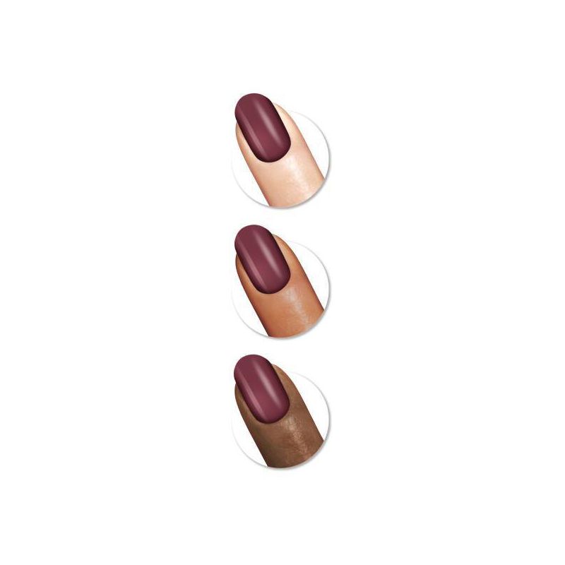 Sally Hansen Salon Effects Perfect Manicure Press on Nails Kit - Oval - Beet Pray Love - 24ct, 3 of 10