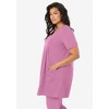 Roaman's Plus Size Two Pocket Soft Knit Tunic Top - 4 of 4