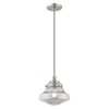 Livex Lighting Art Glass 1 - Light Pendant in  Brushed Nickel - 3 of 4
