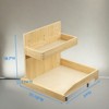 Vynxaria 2-Tier Under Sink Pull-Out Organizer Birch/Oak, 100LBS Capacity, L-Shaped Design (Fits ≥23"W Cabinets), Multi-Functional - 2 of 4