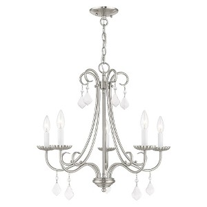 Livex Lighting Daphne 5 - Light Chandelier in  Brushed Nickel - 1 of 4