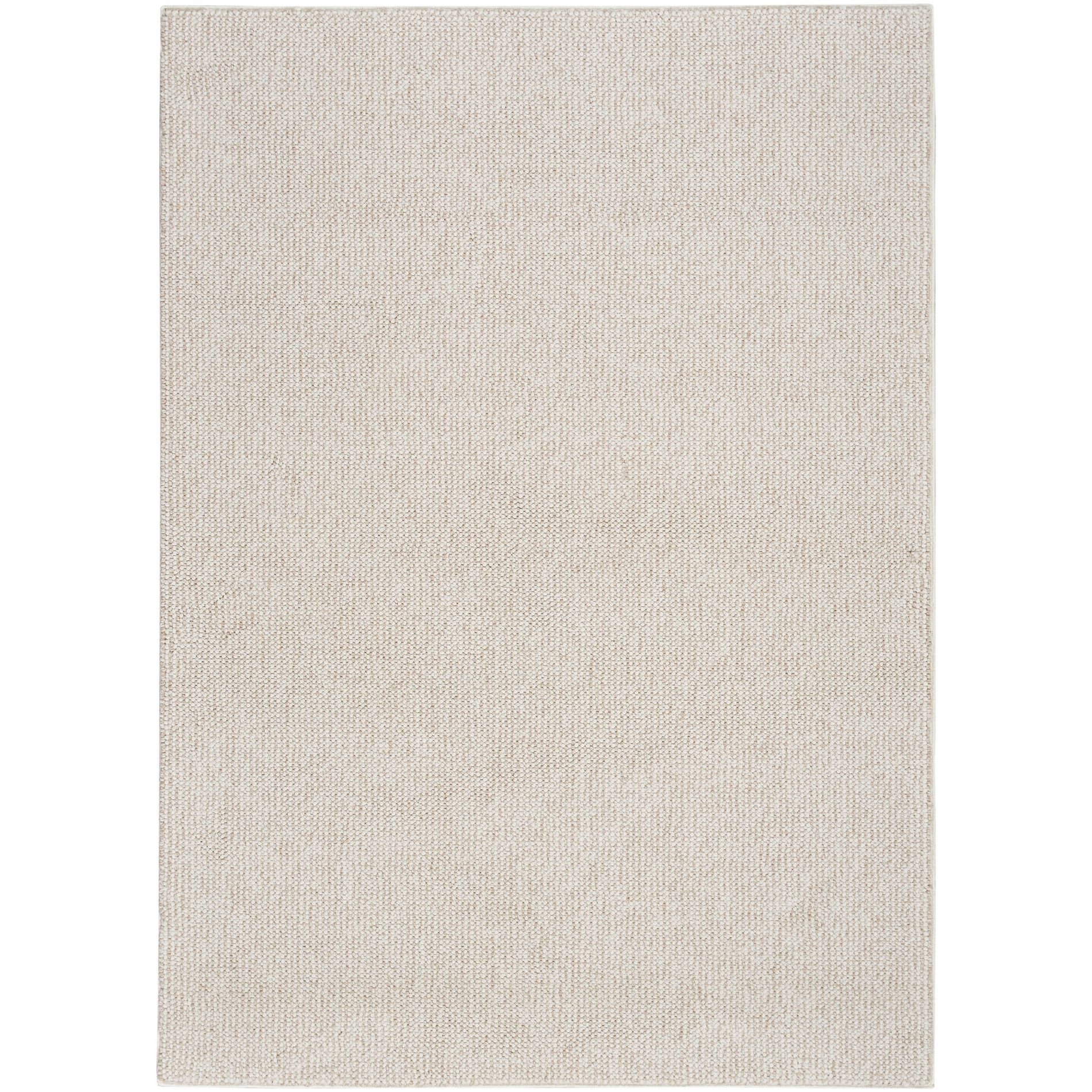 Nourison Textured Home Modern Indoor Rug Ivory Beige 5'3" x 7'