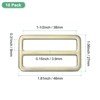 Unique Bargains Zinc Alloy Durable Multipurpose Tri Glide Metal Buckles for Bags 10 Pcs - 3 of 4