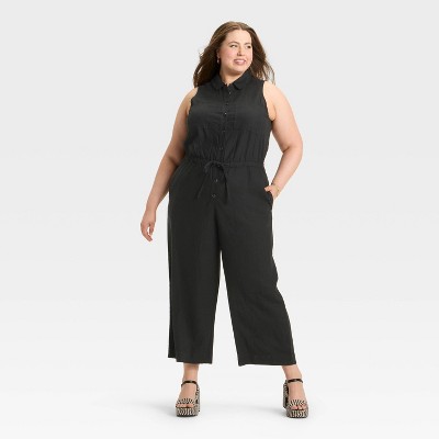 Women's Button-Front Jumpsuit - Universal Thread™