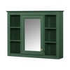 Chery Life 35'' x 27.5'' Wall Mounted Storage Cabinet, Modern Bathroom Wall Cabinet with Mirror - 2 of 4