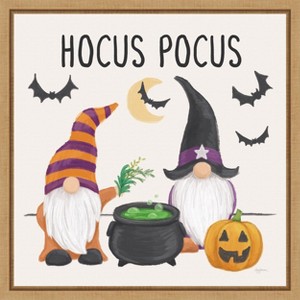 Amanti Art Halloween Gnomes II by Mary Urban Canvas Wall Art Print Framed 16 x 16-in. - 1 of 4