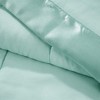 Sapphtopaz Lightweight Down Alternative Blanket with Satin Trim, 90"W x 90"L Microfiber Throw Blanket for Bed, Full/Queen Size Blanket - 3 of 4