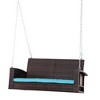 Resenkos 2-Person Wicker Swing Bench, Outdoor Patio Swing Chair With Cushions,  Perfect for Garden, Orange - 2 of 4