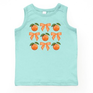 The Juniper Shop Coquette Oranges Chart Youth Tank Top - L - Seafoam - 1 of 4