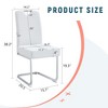 Set of 4 Thickened Dining Chairs with Built-in Spring Packages and Ergonomic Design, 15.7*20*38.2in - 2 of 4