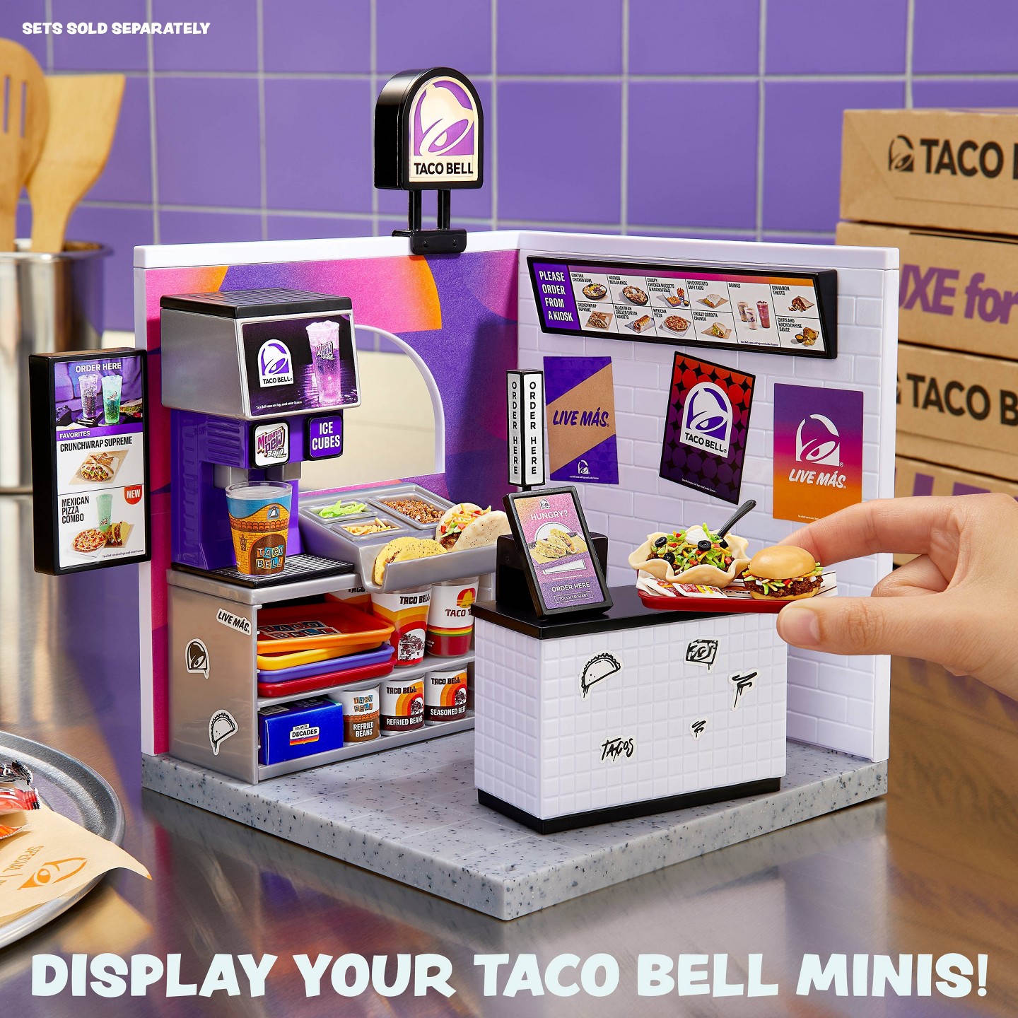 Детский игровой набор MGA's Miniverse Make It Mini Licensed Taco Bell Playset — фото 6