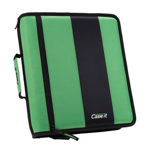 Case-It The Classic Zipper Binder - 2 Inch O-Rings - Multiple Pockets - 800 Sheet Capacity - Comes with Shoulder Strap - 1 of 4