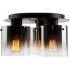 Artcraft Lighting Henley 3 - Light Flush Mount in  Satin Black - 4 of 4
