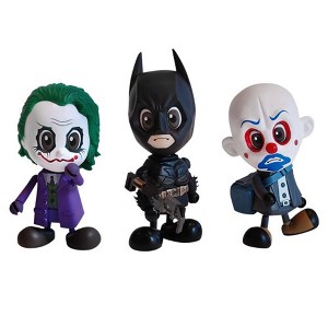 DC Comics Batman Dark Knight Cosbaby Mini Figure Set Of 3 By Hot Toys - 1 of 1