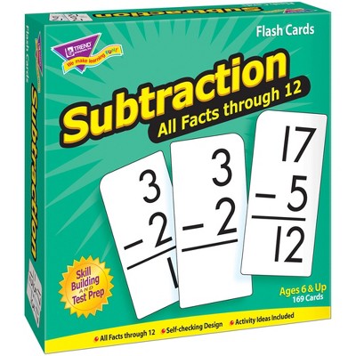 Trend Subtraction 0-12 All Facts Skill Drill Flash Cards : Target