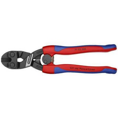KNIPEX 71 22 200 SBA Mini Bolt Cutter,Steel,8 In. L