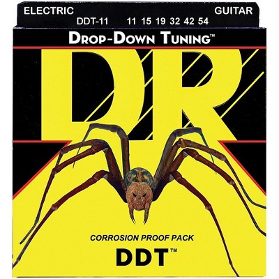 DR Strings Drop Down Tuning Extra Heavy Electric Guitar Strings (11-54)