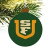 University of San Francisco Primary Logo Wood Christmas Tree Holiday Ornament - 4 of 4