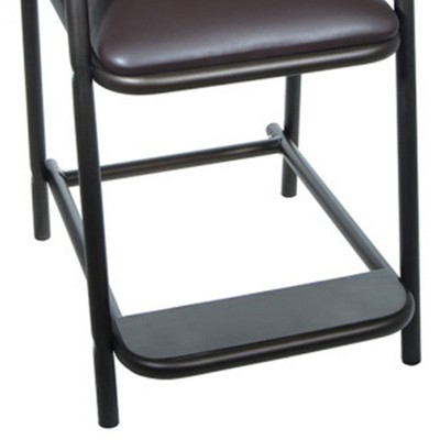 Brown Vinyl Padded Water-Resistant High Chair