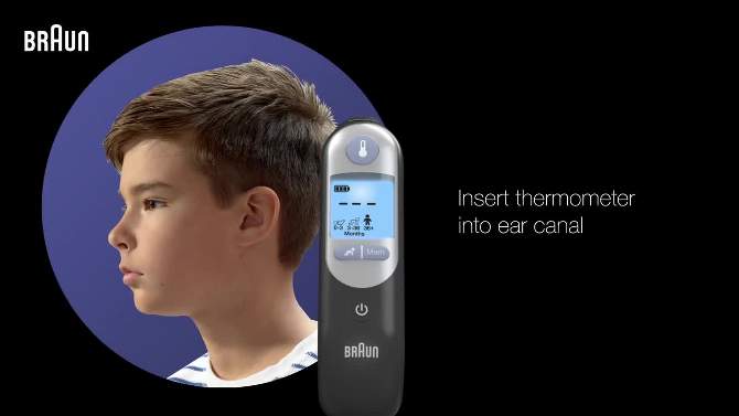 Braun ThermoScan Ear Thermometer with ExacTemp Technology, 2 of 9, play video
