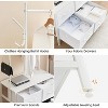 Clothing Rack with 4 Drawers, Freestanding Closet Organizer, Clothes Stand Dresser with Steel Frame & Wooden Top, Tall Closet Storage Organizer - 4 of 4