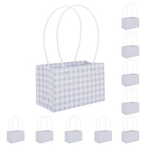 Unique Bargains Florist Gift Packaging Bags with Handle for Birthday Christmas Mother's Day Wedding 10 Pcs - 1 of 4