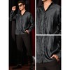 Lars Amadeus Men's Button Down Wedding Party Texture Printed Shirt - 4 of 4