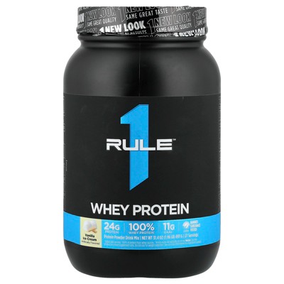 Rule One Proteins Whey Blend, Protein Powder Drink Mix, Vanilla Ice Cream, 1.96 lb (891 g)