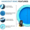 SOLSTICE Circular Inflatable Mesh Dock Platform for Lake, Boat, Pool, Ocean, for Adults, Kids, and Pet Dogs Up to 6 People, Water Mat Swim Raft, 8' - 2 of 4