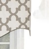 Ogee Style All Season Regal 3" Rod Pocket Valance 50" x 17" Taupe by RLF Home - 3 of 4