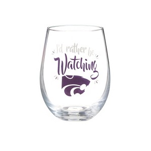 Kansas State University, 17oz Boxed Stemless Glass - 1 of 2