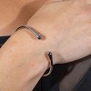 Lucy Quartermaine Twist Drop Bangle - Unique Sterling Silver Design, Small - 3 of 4