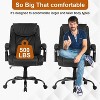 FDW Office Chair Cushion 500lbs Wide Seat with Lumbar Support for Home and Office Use, Black - 4 of 4