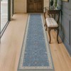 2'x10' Washable Neutral Farmhouse Boho Runner Rug - 3 of 4