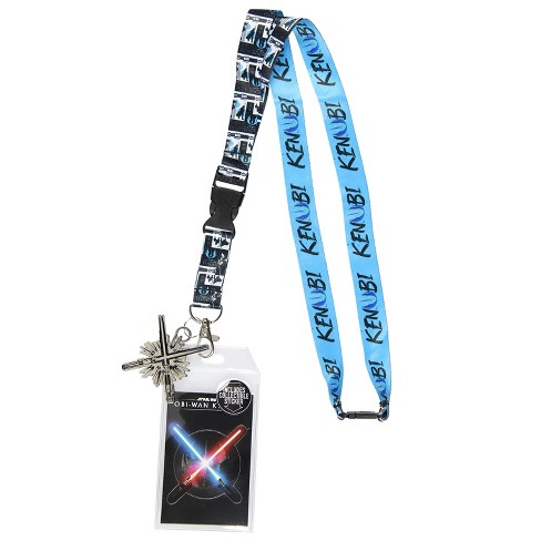 Star Wars Obi-Wan Kenobi ID Lanyard Badge Holder With Metal Light Saber  Charm Multicoloured