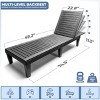 Sorbus Outdoor Chaise Lounge Chair - for Poolside Tanning, Sunbathing, or Relaxing - Adjustable Patio Chair for Pool, Deck, or Beach - 3 of 4