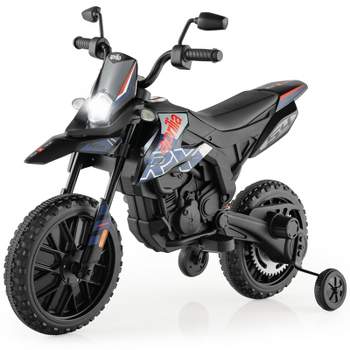 Costway 12V Licensed Aprilia Kids Ride On Motorcycle Electric Dirt Bike with Light & Music